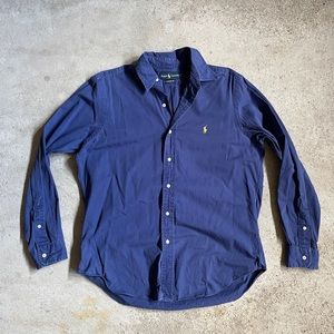 Ralph Lauren Navy Button-Up Shirt
